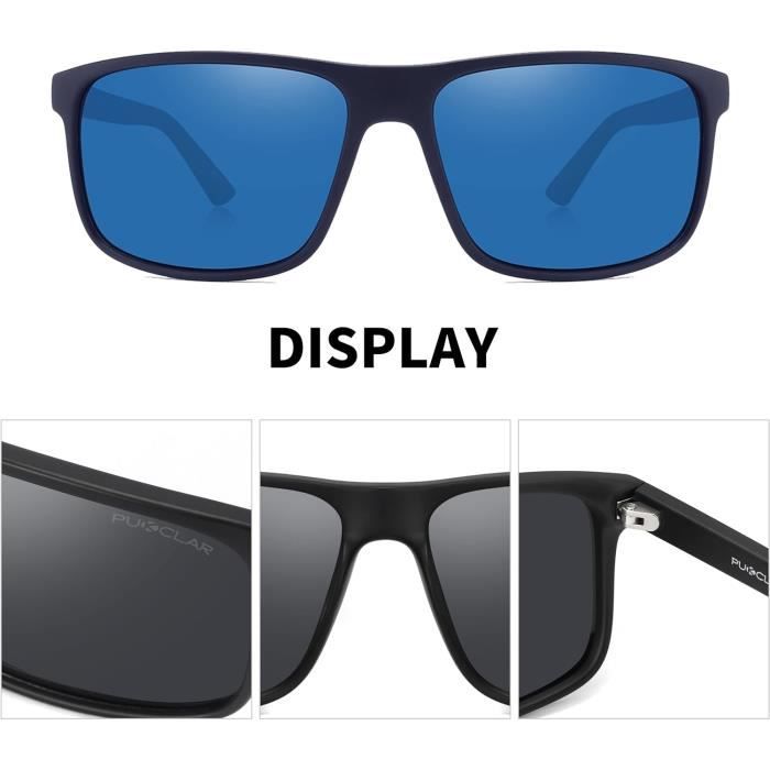 Lunettes De Soleil Polarisées BMW Pour Homme - Modèle 9822 Noir - Verres UV400