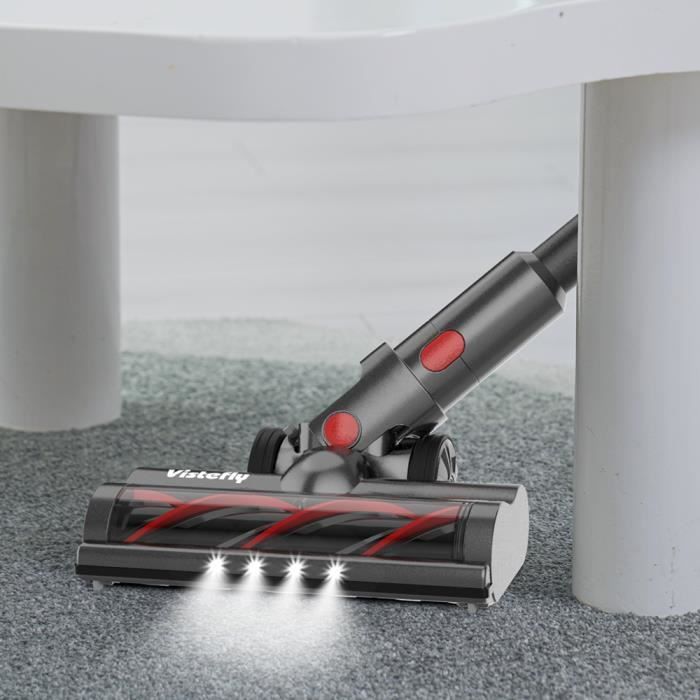 Vistefly V15 Brosse de sol avec éclairage LED pour un nettoyage en  profondeur des sols durs et des tapis - Cdiscount Electroménager