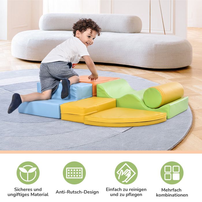 Blocs de construction géants en 6 pièces pour jouer et grimper. Grands ...