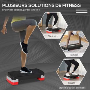 Plateforme De Step Fitness Quest - 3 Niveaux De Hauteur - Aérobic - Occasion