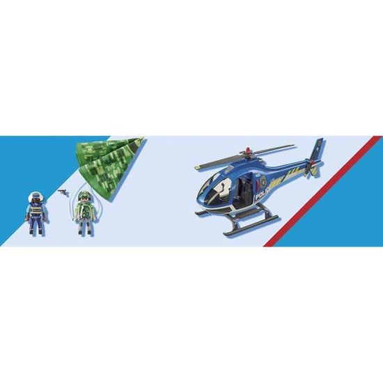 70569 Hélicoptère De Police Et Parachutiste, 'playmobil' City Action - N/A  - Kiabi - 30.89€