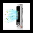 Climatiseur Portatif Automatique à Distance, Mini Climatiseur Personnel USB avec Ventilateur éLectrique à 3 Vitesses Blanc