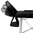 KKmoon Table de Massage Pliante pour Thérapie Cosmétique Tatouage Cadre en Aluminium 2 Zones-0
