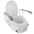 Réhausseur WC/toilette | Avec couvercle et accoudoirs rabattables | Réglable en hauteur et inclinable | Muralla | Mobiclinic-0