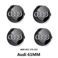 Lot de 4 centre de roue cache moyeu Remplacement pour Audi 61mm 4M0 601 170 JG3-0