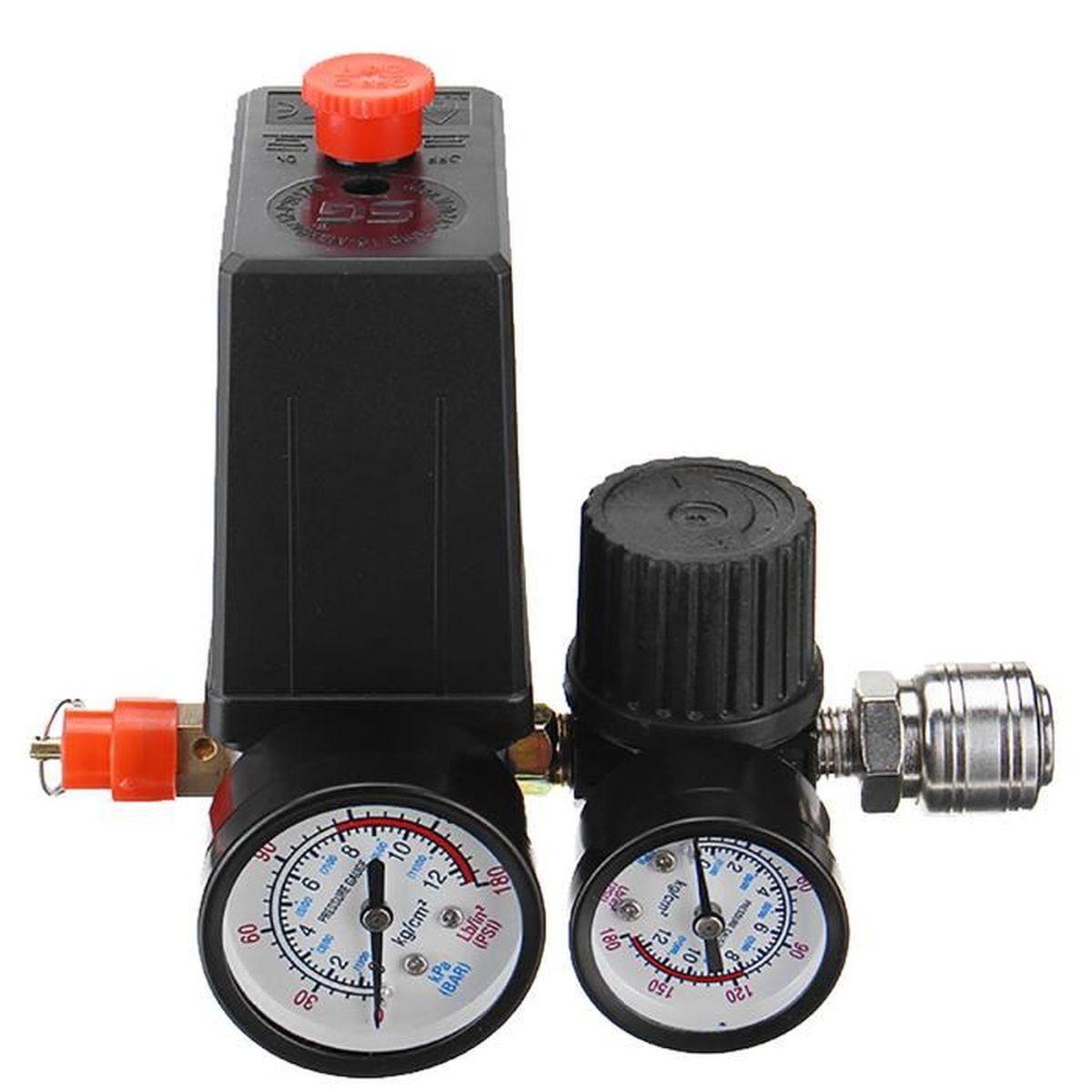 Soupape De Securite Compresseur Pressostat Mécanique 220V G1/4 Pour Compresseur Air - Réglage 0,5-1,2 MPa - FB-30 Pièces Détachées Compresseur D Air