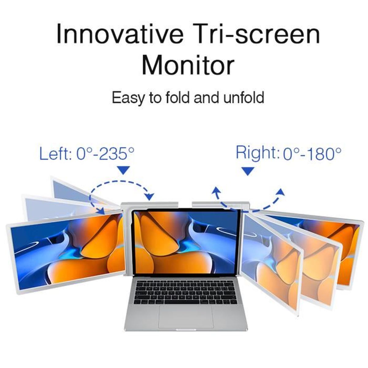 Rallonge D'écran Triple Moniteur 14'' FHD IPS - Pour PC, Mac, Switch, PS5 - Noire