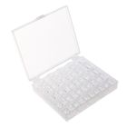 FOXNOVO Boîte Rangement + 25 Canette Bobine Vide-Transparent