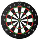 HOBBY TECH Cible pour jeu de fléchettes double face HobbyTech - 6 fléchettes pointe acier