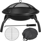 Brasero de jardin YAHEETECH - 54 cm de diamètre - chauffage extérieur pour terrasse, camp et cour