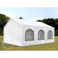 Tente de réception TOOLPORT 3x6m - Barnum PE 240g/m² blanc imperméable