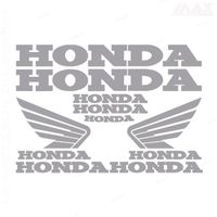 9 stickers HONDA – GRIS CLAIR – sticker CB CBR CBF Hornet VFR - HON400