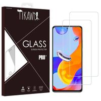 Tikawi x2 Verre trempé 9H Xiaomi Redmi Note 11 / 11S 4G (6.43') Protection Ecran Haute résistance [Anti-traces] Film protection x2