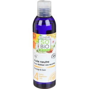 HUILE - LAIT MASSAGE SOBIO Huile de massage neutre - Bio - 200 ml