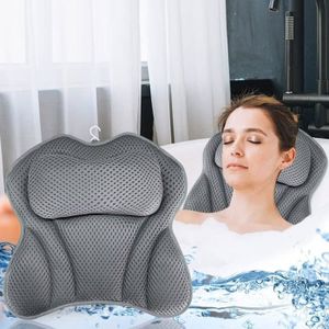 Oreiller De Bain MagiDeal Rose - Coussin De Baignoire Confortable Avec Ventouses Antidérapantes