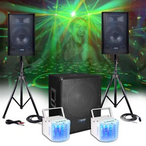PACK SONO PACK SONO DJ 2200W - CLUB1512 Enceintes + Caisson/