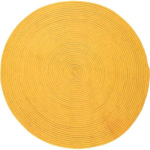 TAPIS Tapis en coton réversible effet cordage jaune oran