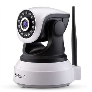 Sricam Italia SP008-B Caméra de vidéosurveillance HD motorisée avec enregistrement sur carte mémoire micro SD 