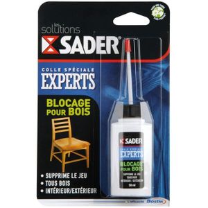 COLLE - PATE FIXATION SADER Colle blocage pour bois - 50 ml