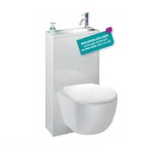 WC - TOILETTES Pack WC Trio 2 - SIAMP - Standard - Double chasse 