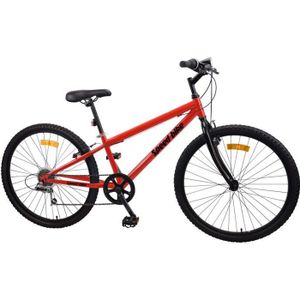 26 pouces Vélo de montagne pour adulte homme femme vélo VTT 21/24/27  Vitesses Cadre en acier au carbone léger avec suspension avant,Bleu,21 speed