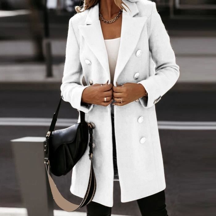 manteau femme blanc