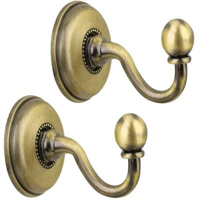 Holibanna Lot De 2 Crochets Muraux En Fonte Vintage Crochets