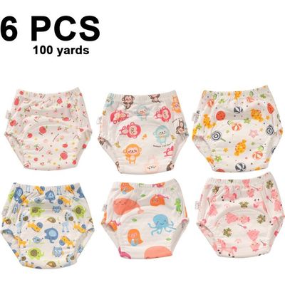 Culottes D'apprentissage Propreté Volumoon Lot De 6 - Coton Absorbant Lavable 13-20kg