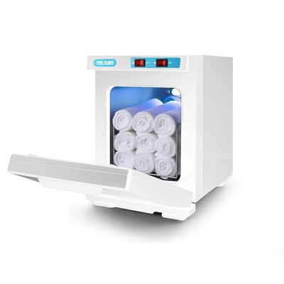 Chauffe-Serviettes Stérilisateur 5L - 176°F Avec UV Et Chauffage 360°, Armoire Chauffante Pour Serviettes (Blanc)