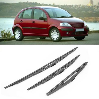 Essuie-glaces Avant Pour Citroën C2 (09.2003-12.2009) - Lot De 2, Gauche 600 Mm Droite 450 Mm, Type U Hybride