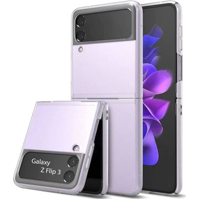 Coque protection Crystal Clear Samsung Galaxy Z Flip 3 Anti jaunissement protection fine en polycarbonate rigide ExtrêmemenTV