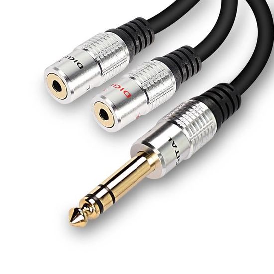 Cavo Sdoppiatore Audio Y RCA Maschio A Doppio RCA Femmina - 30cm, Oro