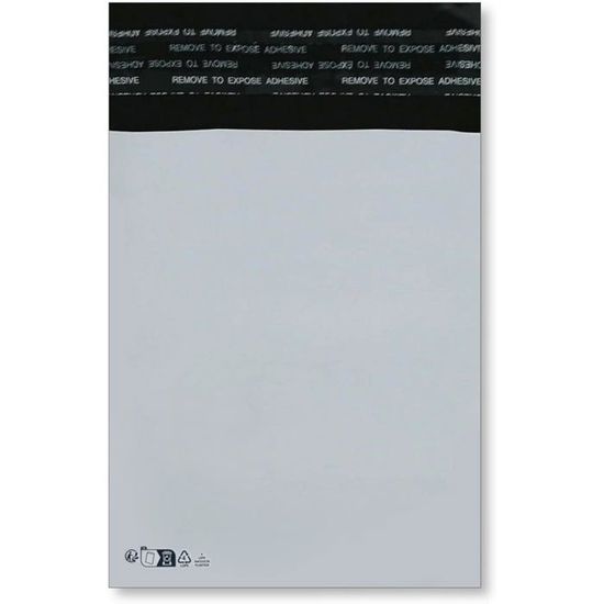 enveloppe pochette d’expédition plastique opaque A6 120 x 170 mm