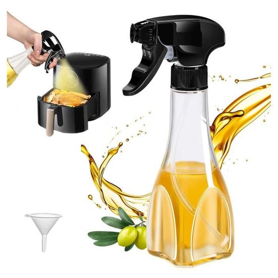 Spray Huile Cuisine 240 ML Vaporisateur Huile d'olive Avec Gicleur