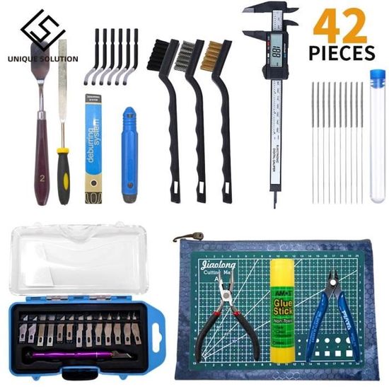 42 pieces kit -Ensemble de 42 outils pour impression 3D, kit d