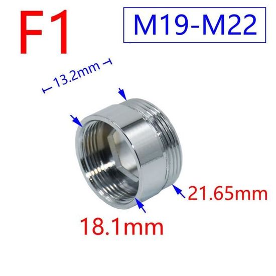 Raccord Fileté En Laiton 1/2" Et Métrique - Avec Joint, Pour Robinet, Purificateur D'Eau, Plomberie - 12