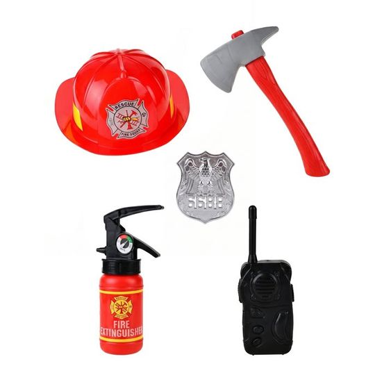 Rouge - Figurines De Pompier En Alliage Pour Enfants, Mini Jouets
