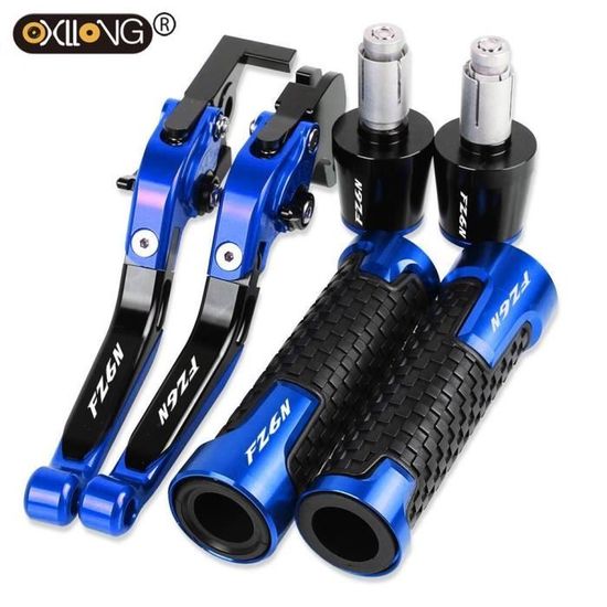 Evermotor Embouts Guidon Moto CNC Aluminium Ø22mm - Pour La Plupart Des Motos/Scooters Noir