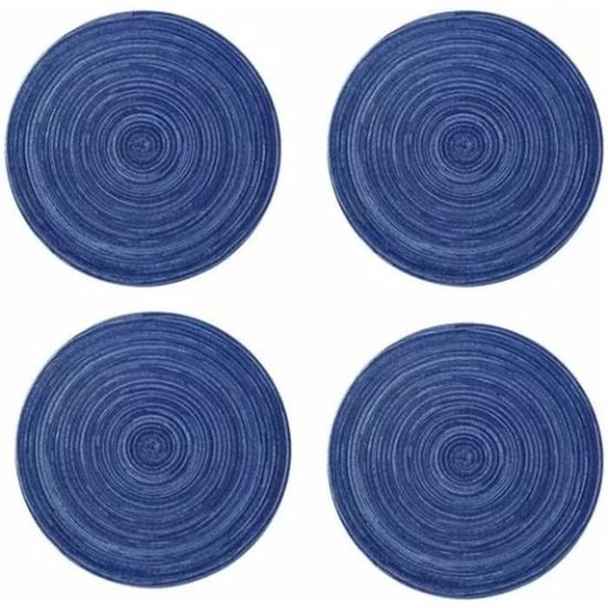 Sets De Table Newk - Lot De 8 En Vinyle Tissé, Lavables, Antidérapants Et Isolants - Design Lin