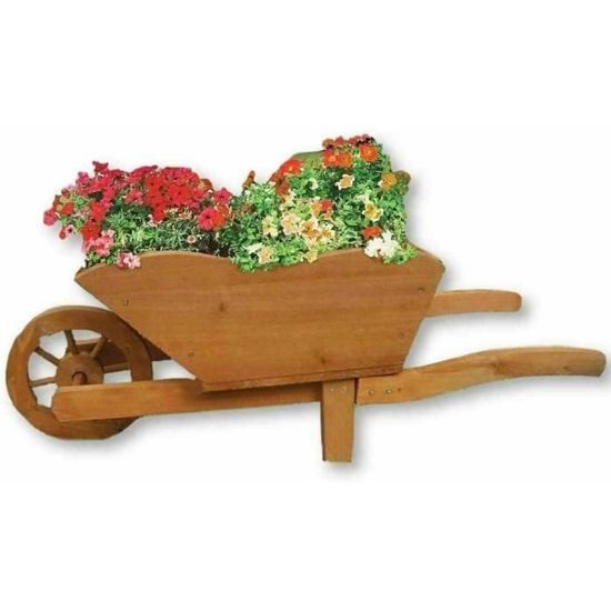 Bac Carré En Bois Douglas Pour Plante, L 40 X 40 X H 36 Cm - 10