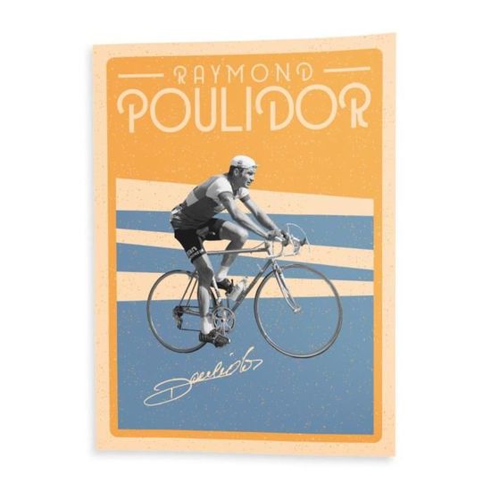 Affiche Poster Raymond Poulidor Vintage Vélo France Cyclisme Tour 
