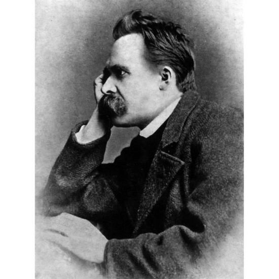 Poster Affiche Friedrich Nietzsche Philosophe Celebrite Portrait Vintage 31cm x 41cm