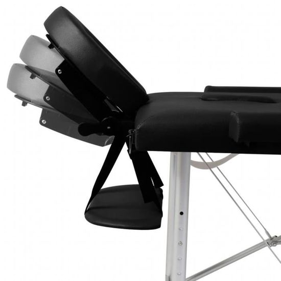 KKmoon Table de Massage Pliante pour Thérapie Cosmétique Tatouage Cadre en Aluminium 2 Zones