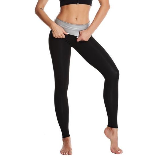 Legging Sudation Femme KUMAYES - Pantalon Sauna Anti-Cellulite, Taille Haute Pour Ventre Plat Et Sport