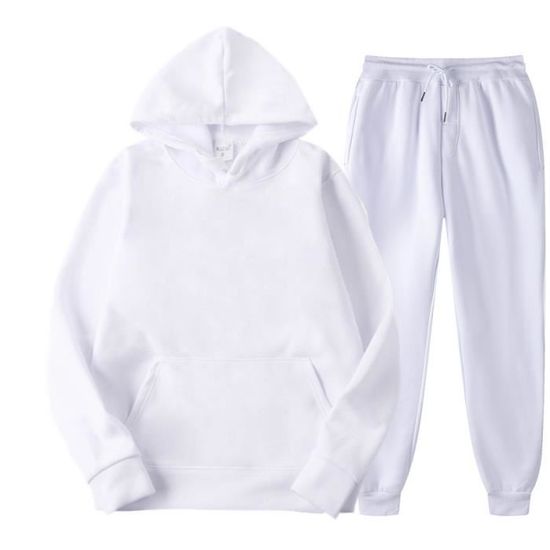 Survêtement 2 Pièces Homme à Capuche - Respirant, Confortable, Pour Sport, Gym, Jogging - Coupe Classique