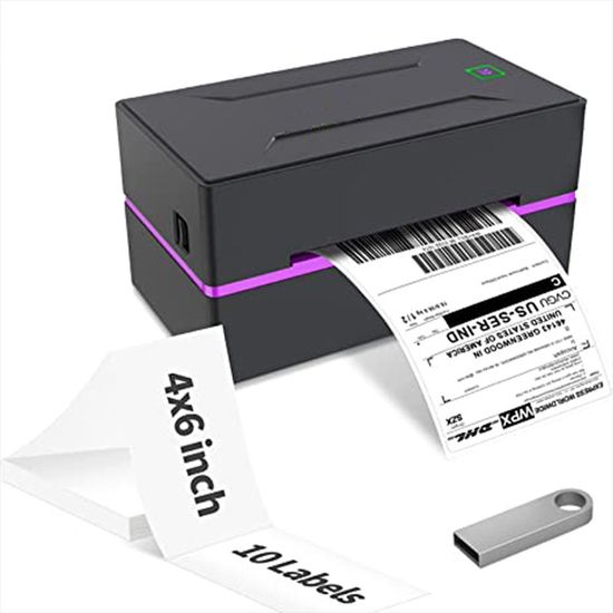 Imprimante d'étiquettes à transfert thermique avec USB, étiqueteuse de  vêtements, étiquette d'entretien de lavage, logiciel de fourniture d' étiquettes d'expédition, 4 - AliExpress