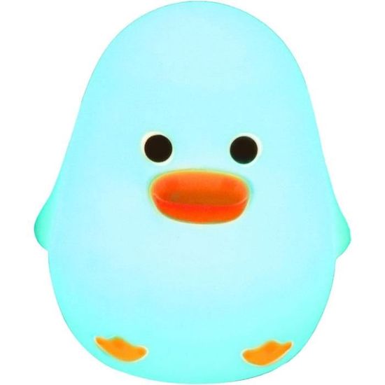 Veilleuse Poussin GIACOMO Lampe Canard LED Bébé Silicone, Veilleuse Enfant Rechargeable USB, Cadeau Pour Bébés, Déco Chambre Lampe Chevet, Fonction Minuterie, Pour Enfants Et Tout-Petits Méduse Flottante