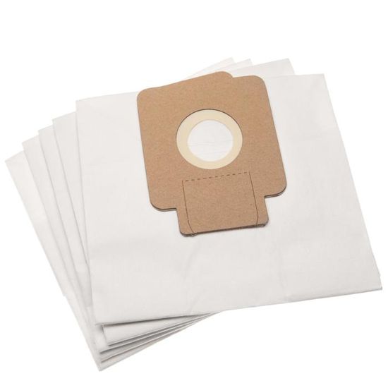 Lot De 5 Sacs Aspirateur AREBOS 1800W - Papier 2 Couches 41.5x43 Cm, Pour Humide/sec, Neuf
