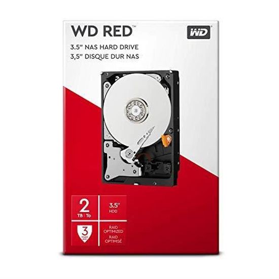 WD Red Kit Disque dur interne NAS 3 To 3,5 pouces SATA intellipower 
