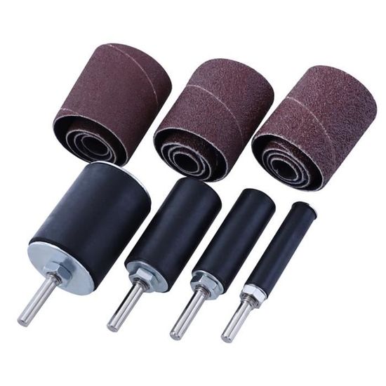 Kit 132 Pièces Tambours De Meulage VISSQH - Manchons Ponçage Pour Dremel - 3 Tailles - DIY Bois